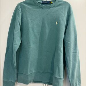 Polo Ralph Lauren Aqua Blue Loopback Fleece Sweatshirt